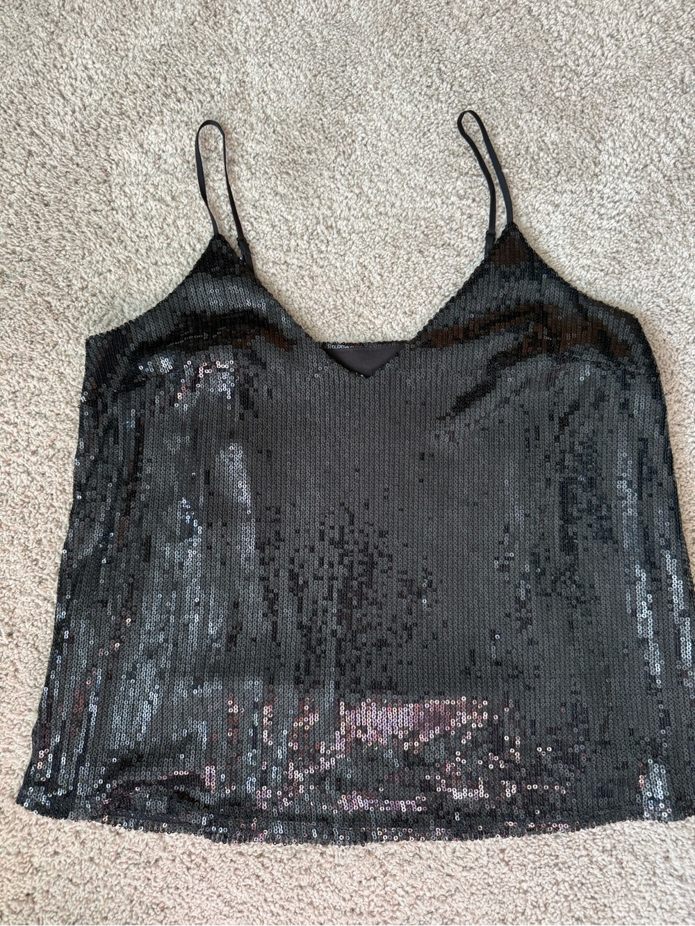 XS Black Sequin Cami